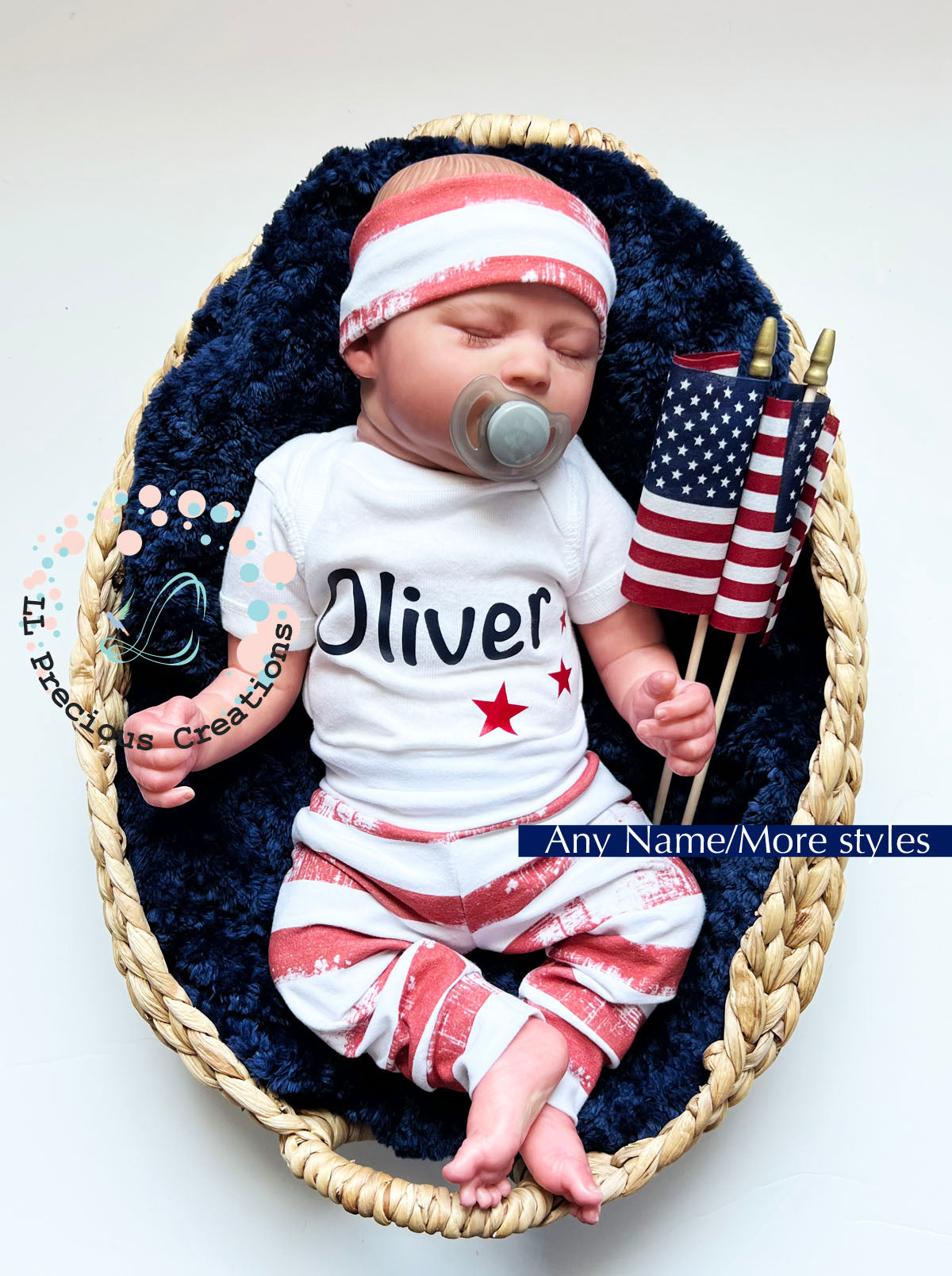 Baby Personalized Patriotic 4th of July Gender Neutral Outfit – LL Precious Creations Baby Personalized Patriotic 4th of July Gender Neutral Outfit – LL Precious Creations