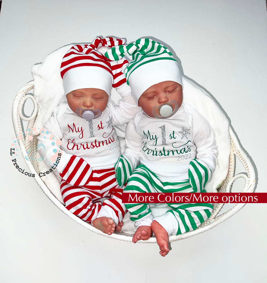 Baby Girl Christmas Preemie My First Christmas Outfit Newborn Baby
