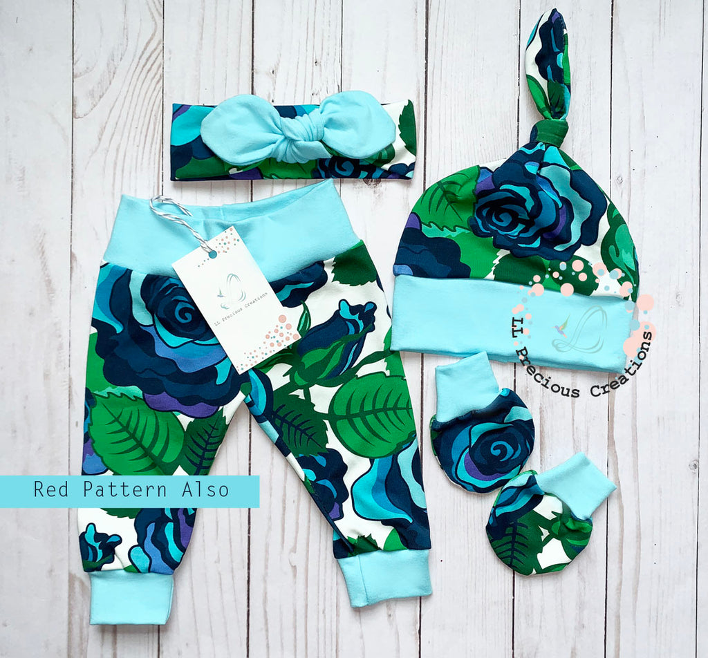 Organic Blue Floral Baby Girl Personalized Outfit  Baby Leggings Headband Hat Outfit by LL Precious Creations #personalizedoutfit #organicpersonalizedset #newbornbabygirl #bluefloraloutfit #babyoutfit #redfloralleggings #babypants #newbornbabyoutfit #babygirloutfit #organicoutfit #babygirlpants #babyleggings #babyshowergift #cominghomeoutfit #newbornbabygirl #babygift #babyshowergift #llpreciouscreations
