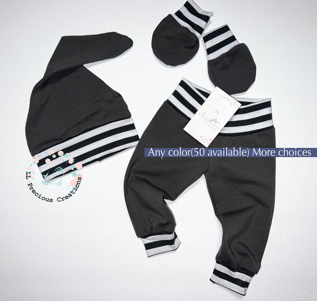 Baby Boy Steel Grey Handmade Outfit Set by LL Precious Creations
#llpreciouscreations #littlebrother #babybrother #newbornbabyboy #newbornboyoutfit #navyboyoutfit 
#cominghomeoutfit #babyhandmadeoutfit #navyoutf #babyboygift #momtobegift #babyshowergift #newbaby #newborngift #giftfornewbornbaby #handnmade 