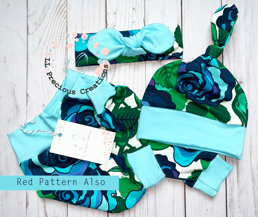 Organic Blue Floral Baby Girl Personalized Outfit  Baby Leggings Headband Hat Outfit by LL Precious Creations #personalizedoutfit #organicpersonalizedset #newbornbabygirl #bluefloraloutfit #babyoutfit #redfloralleggings #babypants #newbornbabyoutfit #babygirloutfit #organicoutfit #babygirlpants #babyleggings #babyshowergift #cominghomeoutfit #newbornbabygirl #babygift #babyshowergift #llpreciouscreations