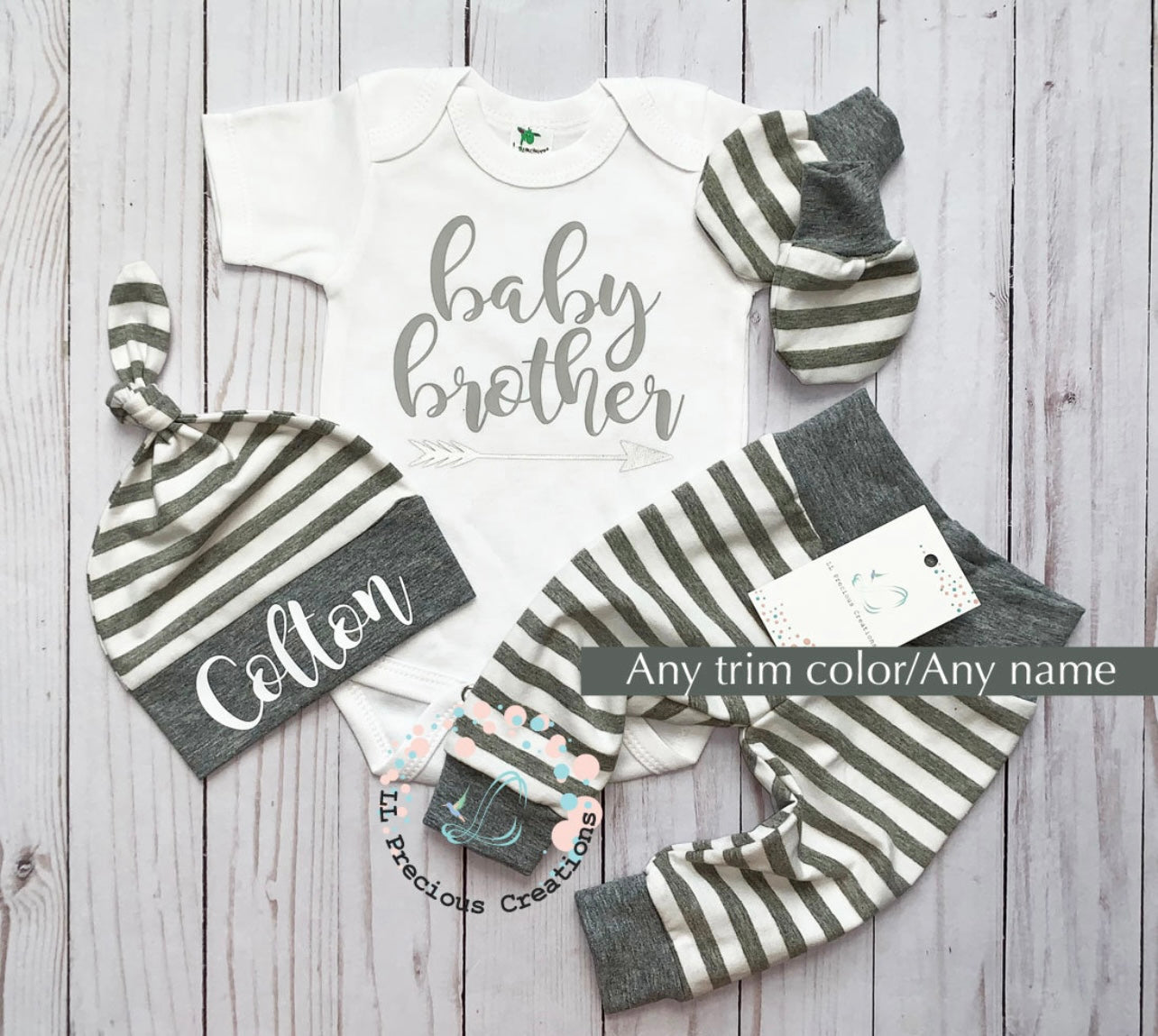 Baby Brother Baby Boy Coming Home Outfit Set Newborn Baby Boy – LL