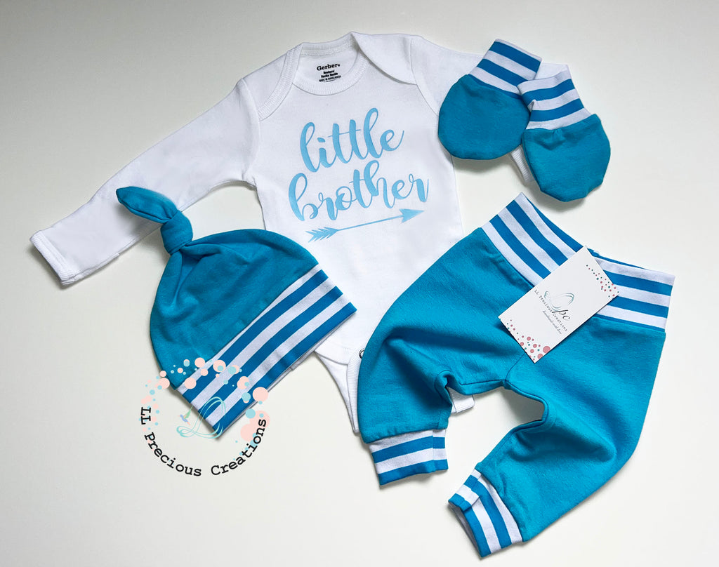 Little Brother Baby Boy Navy Outfit Set by LL Precious Creations
#llpreciouscreations #littlebrother #babybrother #newbornbabyboy #newbornboyoutfit #navyboyoutfit 
#cominghomeoutfit #babyhandmadeoutfit #navyoutf #babyboygift #momtobegift #babyshowergift #newbaby #newborngift #giftfornewbornbaby #handnmade 
