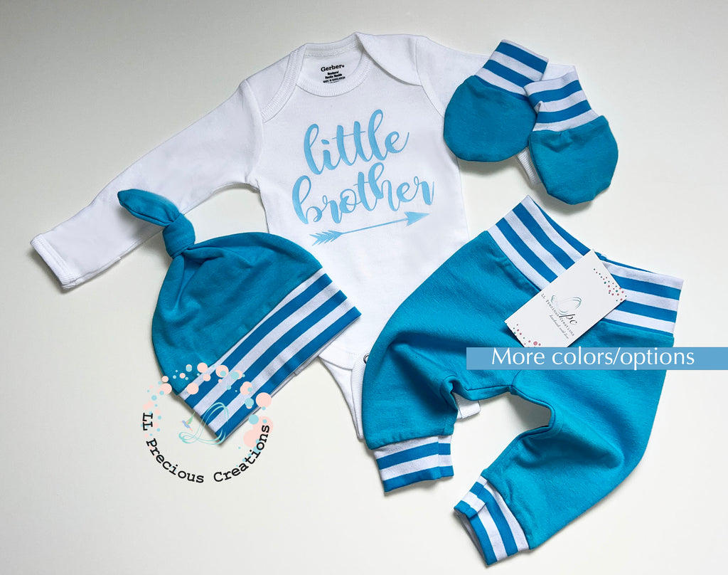 Little Brother Baby Boy Outfit Set by LL Precious Creations
#llpreciouscreations #littlebrother #babybrother #newbornbabyboy #newbornboyoutfit #navyboyoutfit 
#cominghomeoutfit #babyhandmadeoutfit #navyoutf #babyboygift #momtobegift #babyshowergift #newbaby #newborngift #giftfornewbornbaby #handnmade 